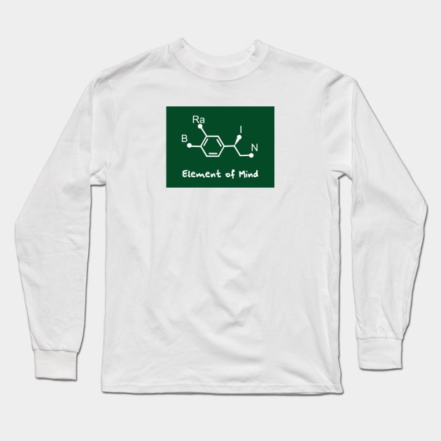 chemical formula for brain Long Sleeve T-Shirt by Typography Dose